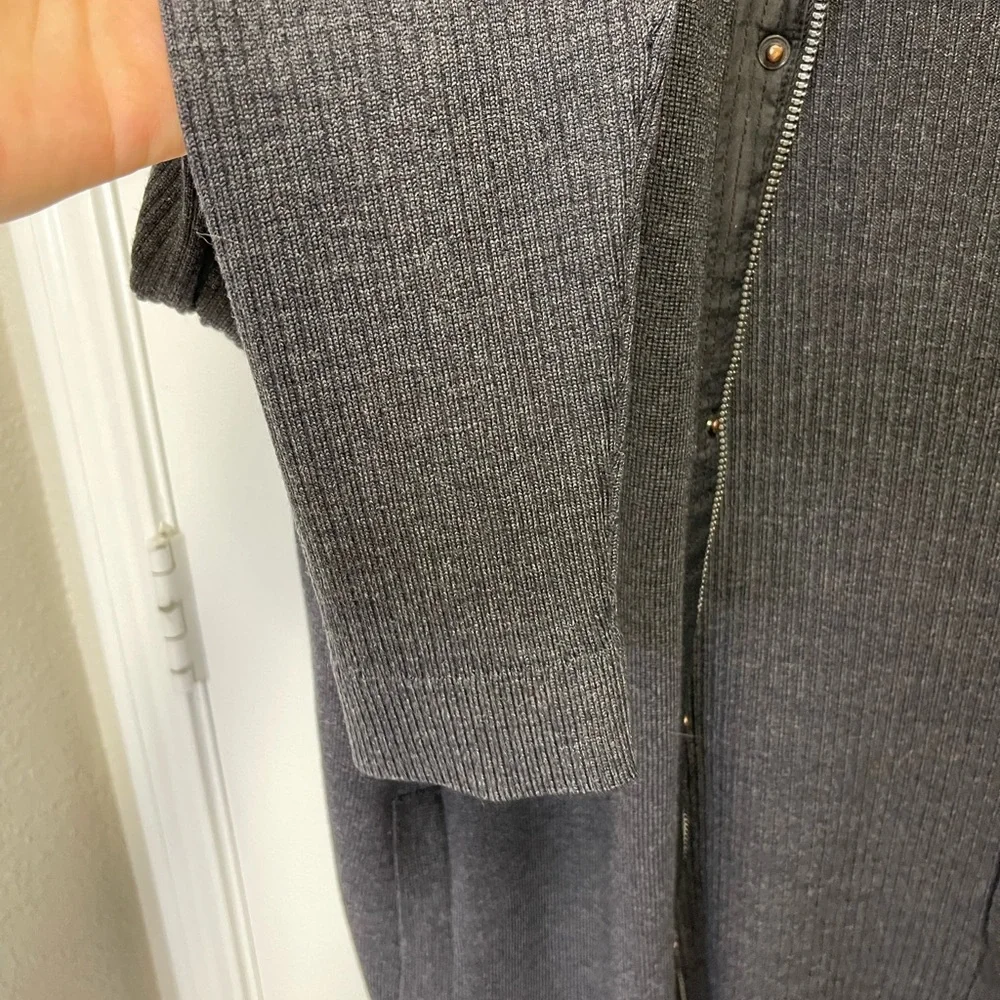 Hugo Boss Wool Ribbed Sweater Jacket - Picture 4 of 15